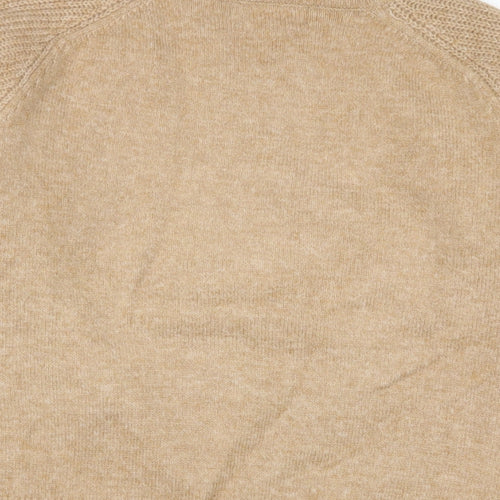 Marks and Spencer Womens Brown Round Neck Acrylic Pullover Jumper Size S