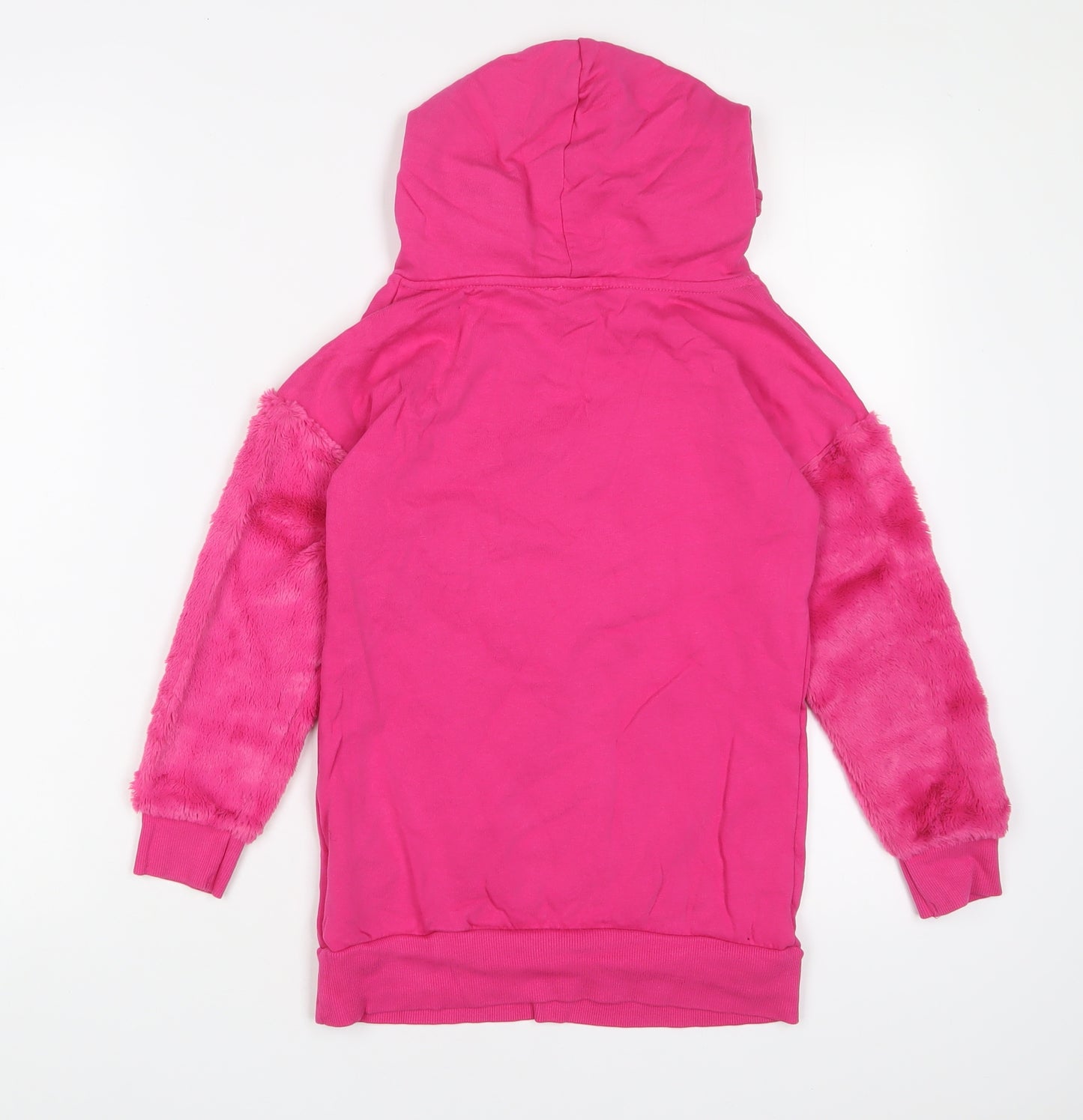 Blue Zoo Girls Pink Cotton Pullover Hoodie Size 8-9 Years Pullover - Sequins