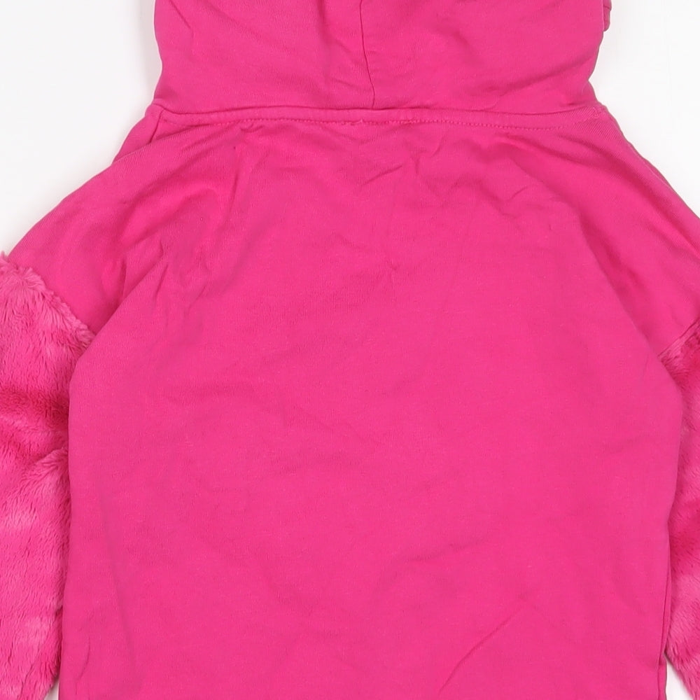 Blue Zoo Girls Pink Cotton Pullover Hoodie Size 8-9 Years Pullover - Sequins
