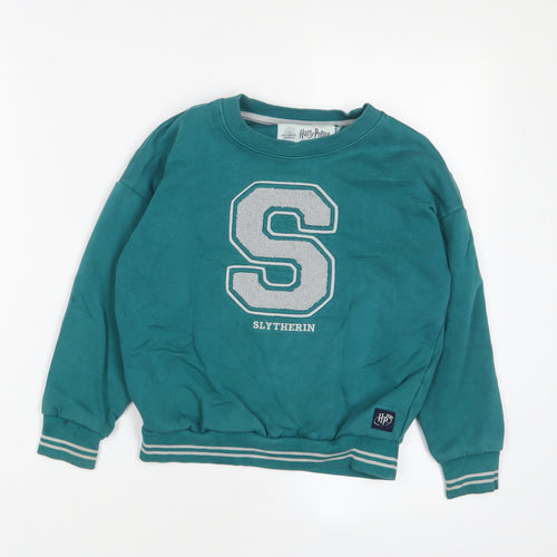 Harry Potter Boys Blue Cotton Pullover Sweatshirt Size 7-8 Years Pullover