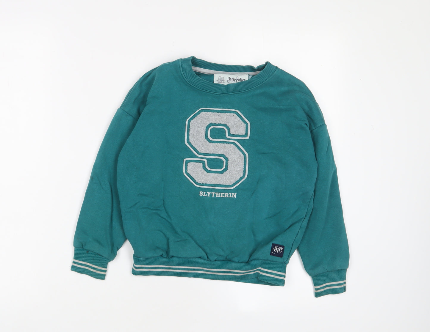 Harry Potter Boys Blue Cotton Pullover Sweatshirt Size 7-8 Years Pullover
