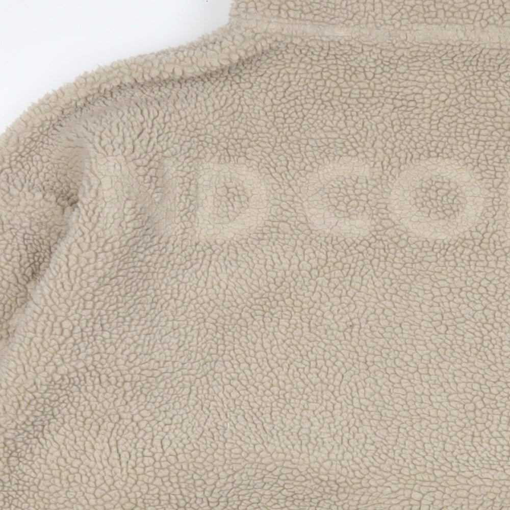 ASOS Womens Beige Polyester Pullover Sweatshirt Size 8 Zip - 1/2 Zip