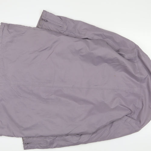 Jack Murphy Womens Purple Jacket Coat Size 12 Zip - Zip Pockets