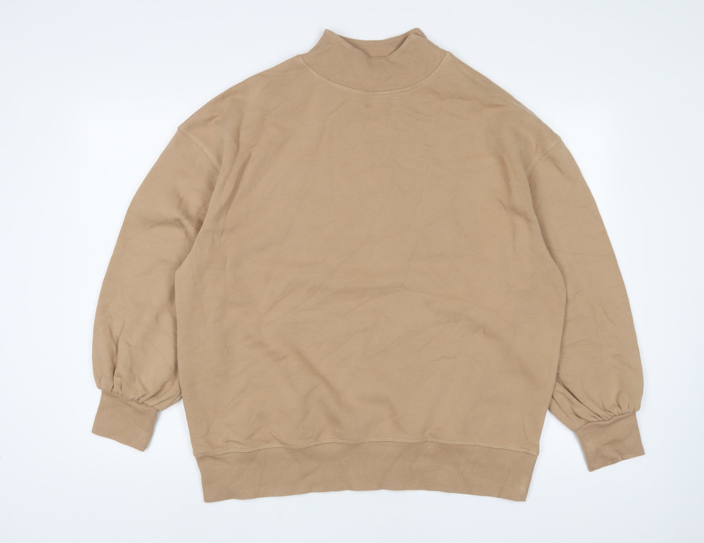 FW Bridge Womens Beige Cotton Pullover Sweatshirt Size 10 Pullover