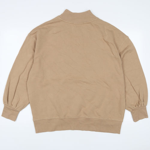 FW Bridge Womens Beige Cotton Pullover Sweatshirt Size 10 Pullover