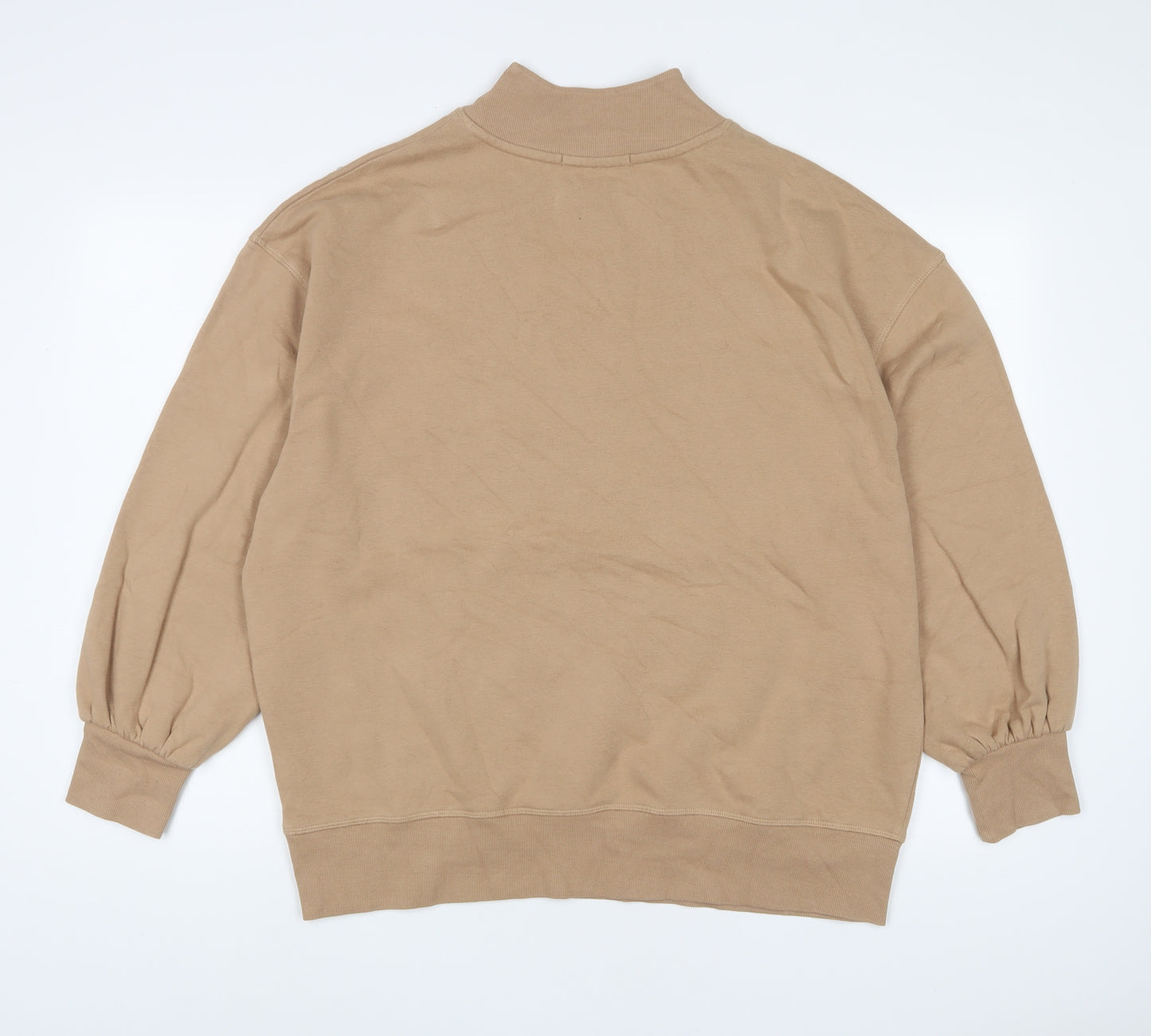 FW Bridge Womens Beige Cotton Pullover Sweatshirt Size 10 Pullover