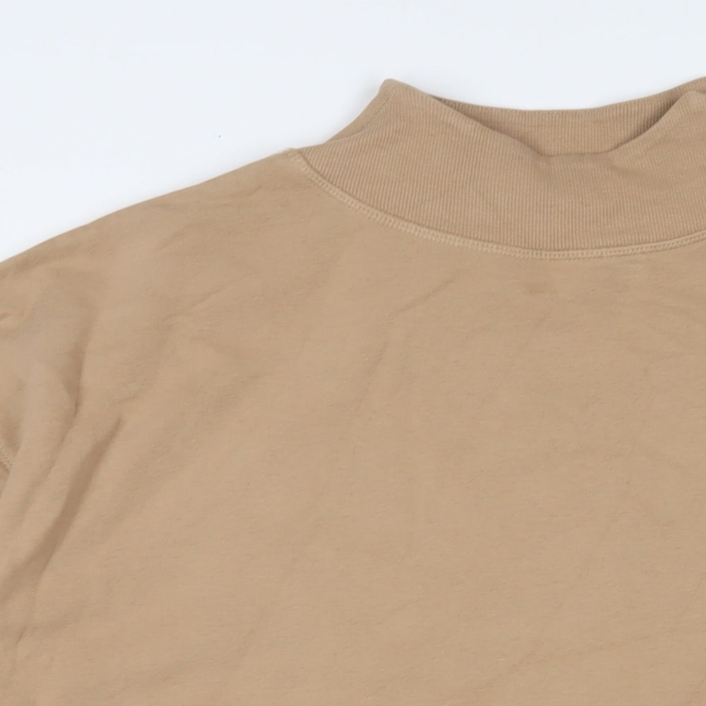 FW Bridge Womens Beige Cotton Pullover Sweatshirt Size 10 Pullover