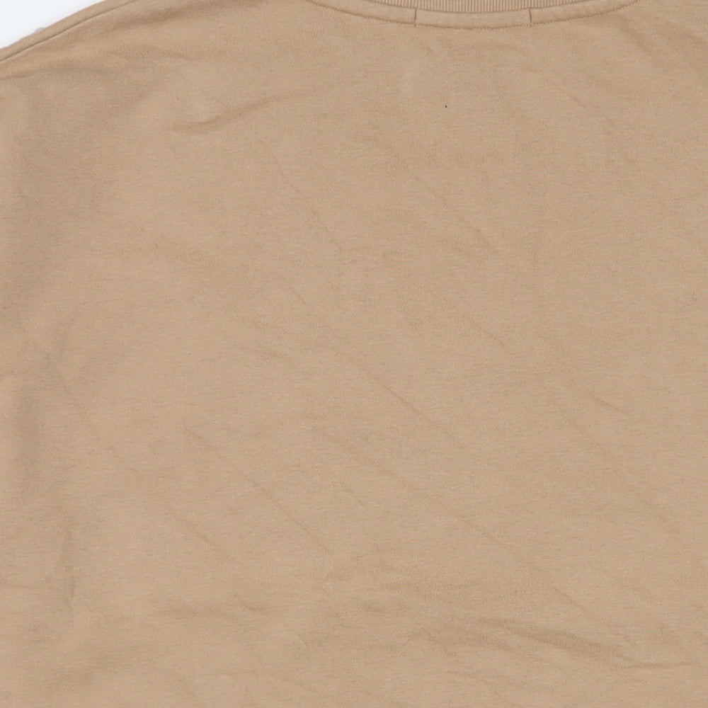 FW Bridge Womens Beige Cotton Pullover Sweatshirt Size 10 Pullover