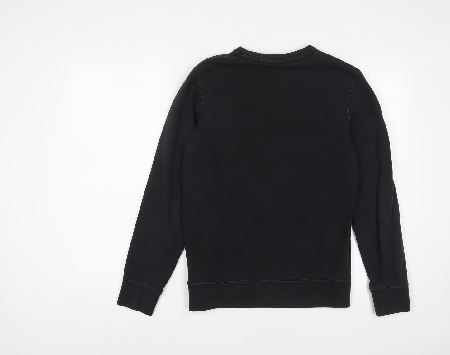 Reebok Mens Black Cotton Pullover Sweatshirt Size S