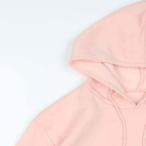 stmove Womens Pink Polyester Pullover Hoodie Size M Pullover