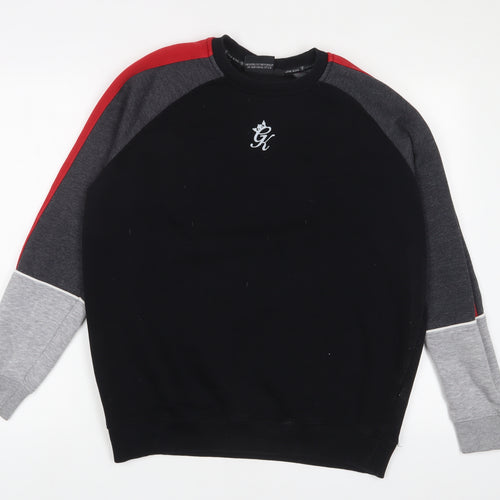 Gym King Mens Black Cotton Pullover Sweatshirt Size M
