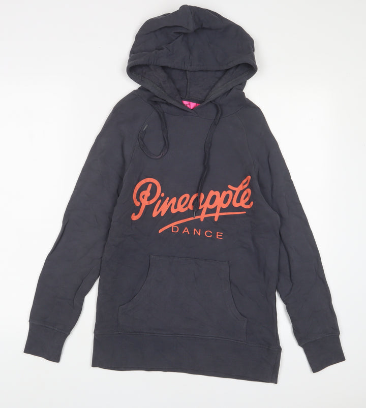 Pineapple Womens Grey Cotton Pullover Hoodie Size XS Pullover