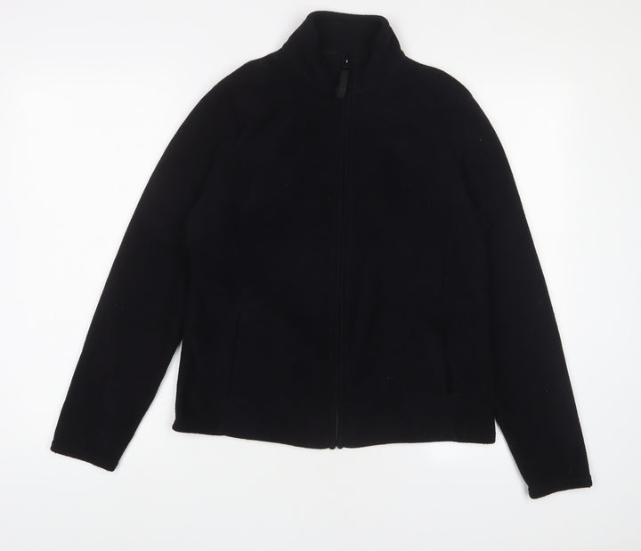 Marks and Spencer Womens Black Jacket Size 14 Zip