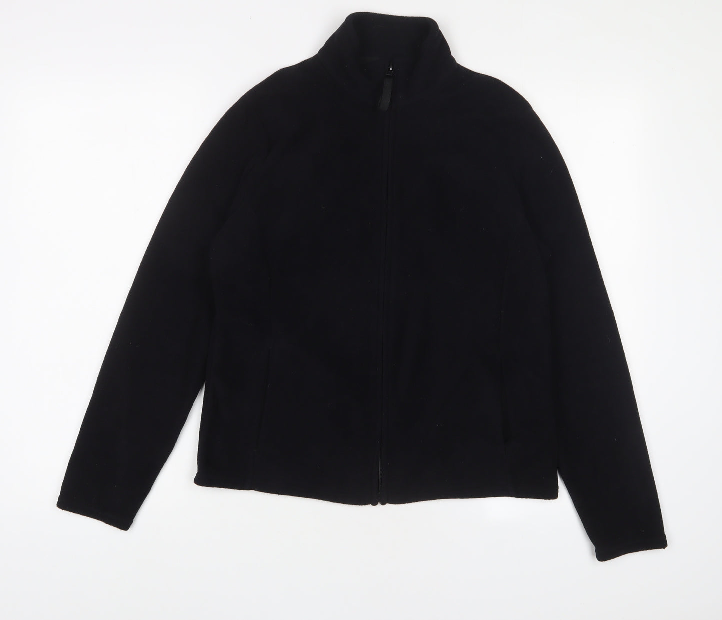 Marks and Spencer Womens Black Jacket Size 14 Zip