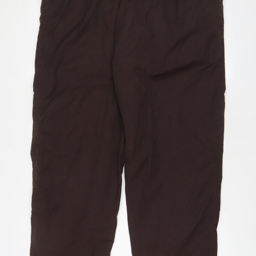 Craghoppers Womens Brown Polyester Rain Trousers Trousers Size 18 L32 in Regular Zip