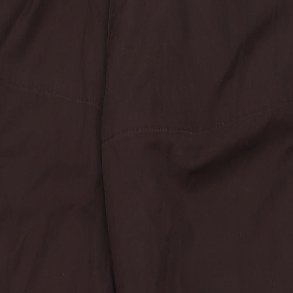 Craghoppers Womens Brown Polyester Rain Trousers Trousers Size 18 L32 in Regular Zip
