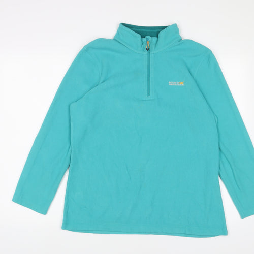 Regatta Womens Blue Polyester Pullover Sweatshirt Size 14