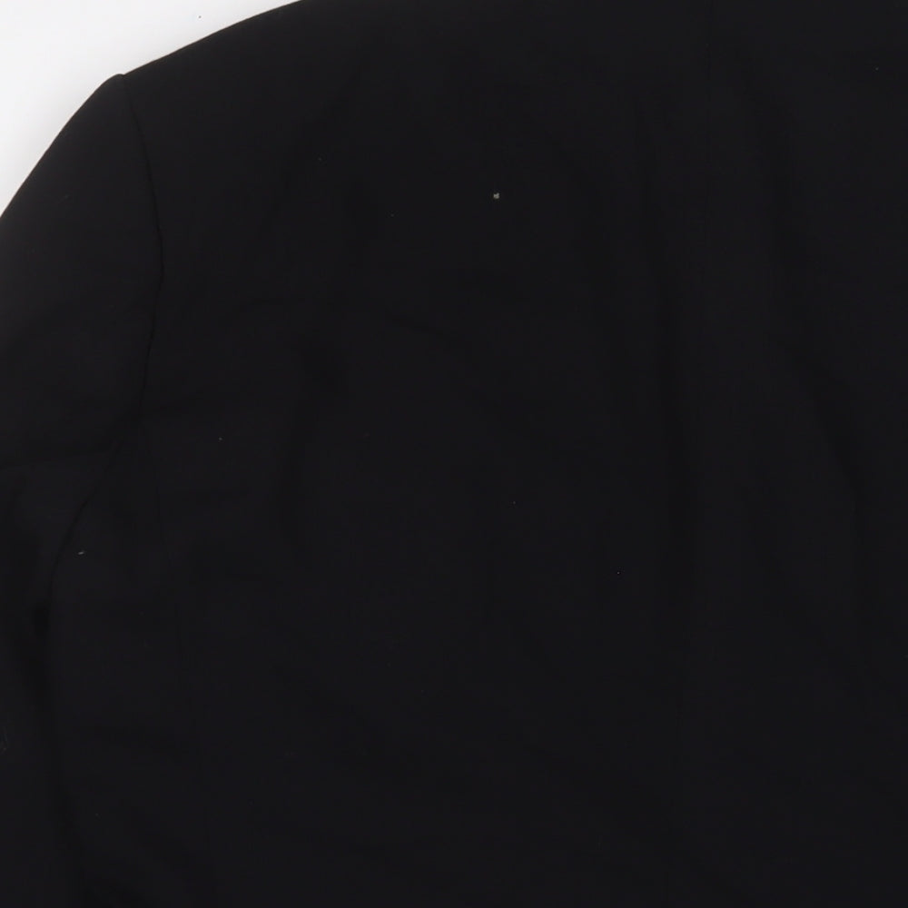 H&M Mens Black Polyester Jacket Suit Jacket Size 36 Regular