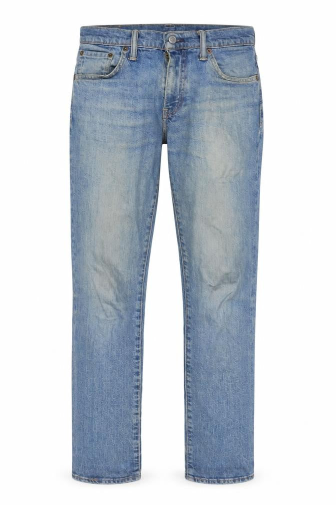 Levi's Mens Blue Cotton Straight Jeans Size 30 in L30 in Regular Zip