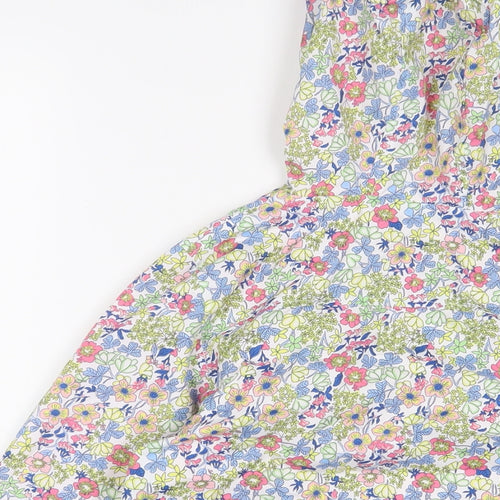 John Lewis Girls Multicoloured Floral Jacket Coat Size 9 Years Zip