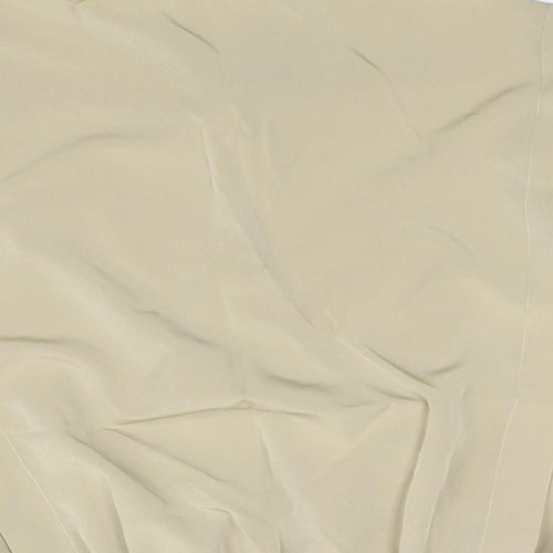 Elinette Womens Beige Polyester Basic Blouse Size 14 Mock Neck