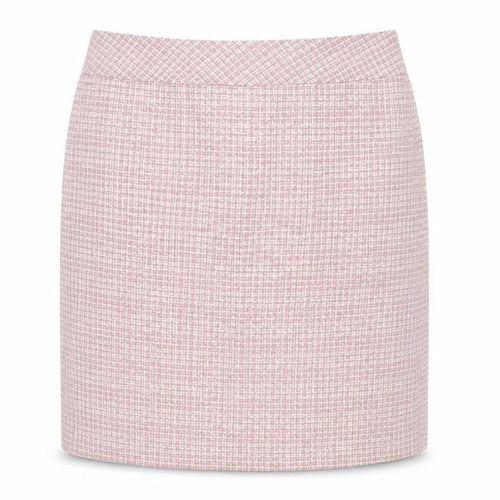 Sarah Hamilton Womens Pink Check Polyester Straight & Pencil Skirt Size 14 Zip