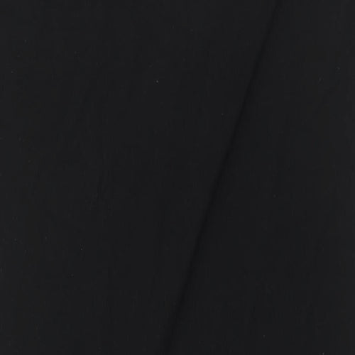 NEXT Womens Black Polyester T-Shirt Dress Size S Crew Neck Pullover