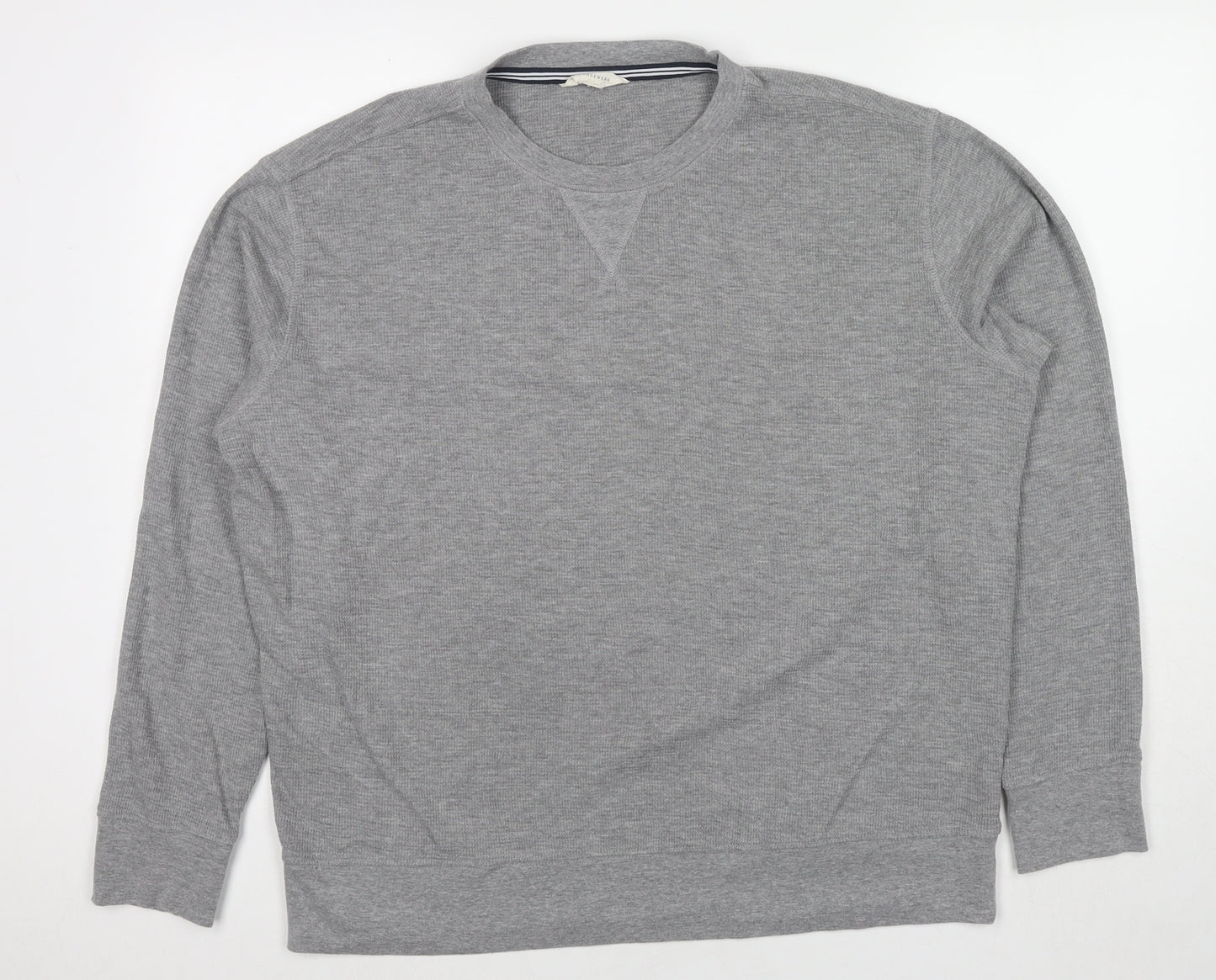 Marks and Spencer Mens Grey Cotton Pullover Sweatshirt Size XL