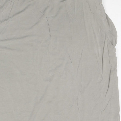Madeline Womens Grey Viscose Basic Tank Size 18 Round Neck - Shoulder Pads