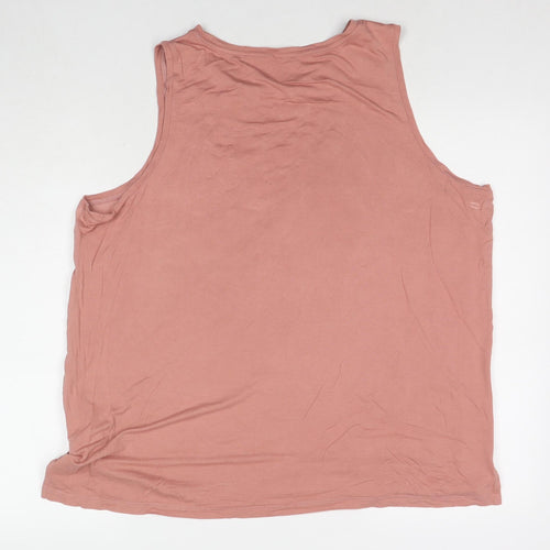 NEXT Womens Beige Modal Basic Tank Size 20 Round Neck