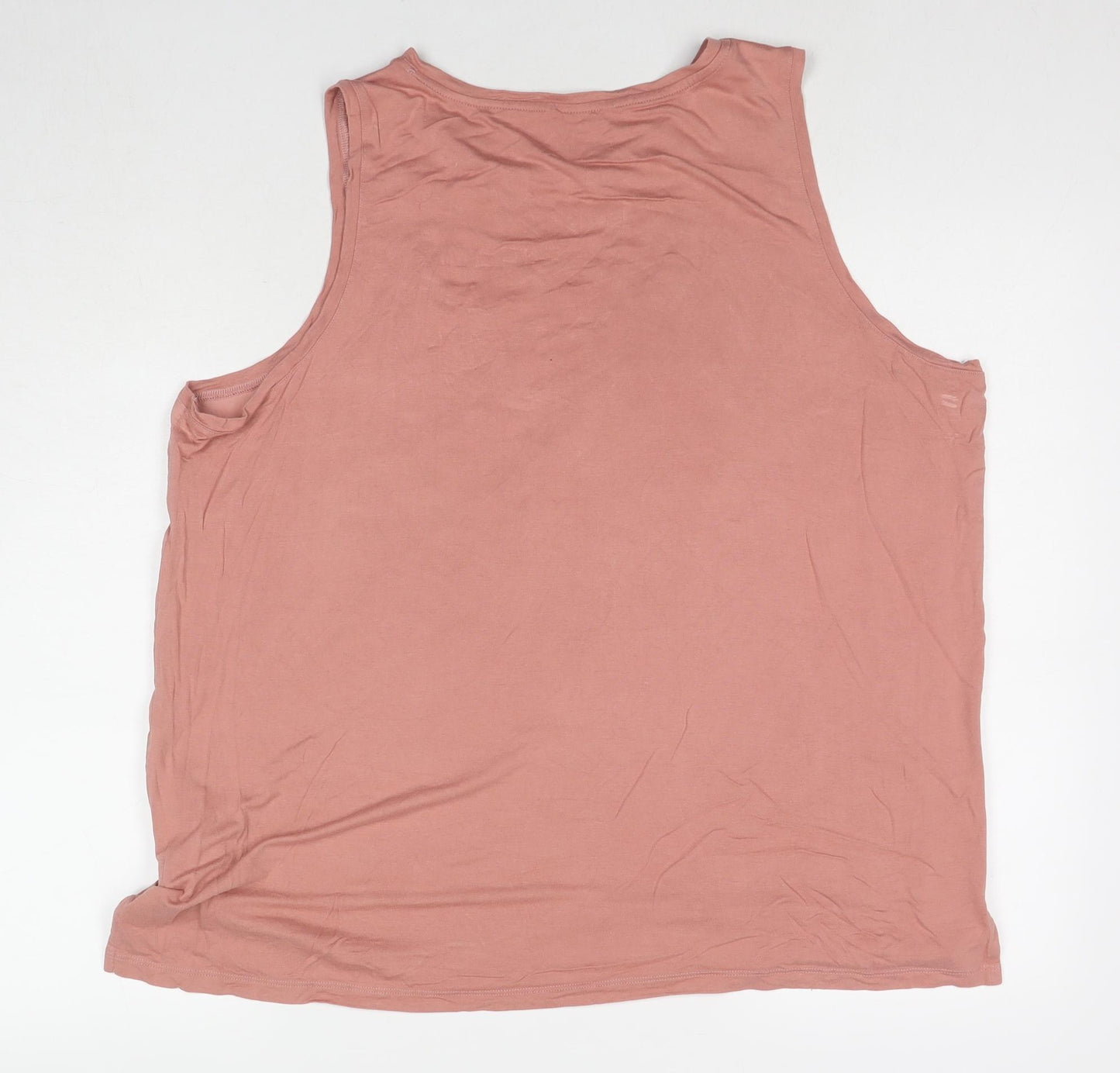 NEXT Womens Beige Modal Basic Tank Size 20 Round Neck