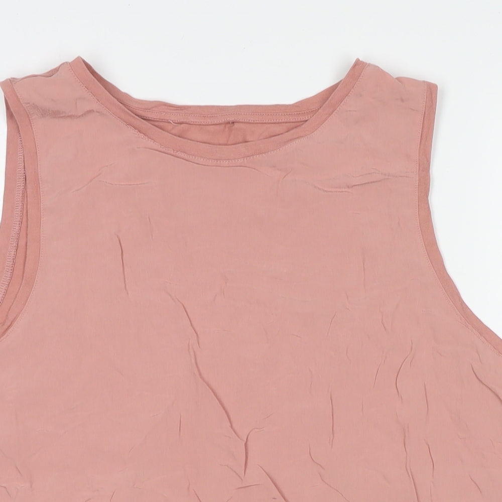 NEXT Womens Beige Modal Basic Tank Size 20 Round Neck