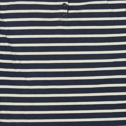 Seasalt Womens Blue Striped Cotton Pullover Sweatshirt Size 12 Pullover