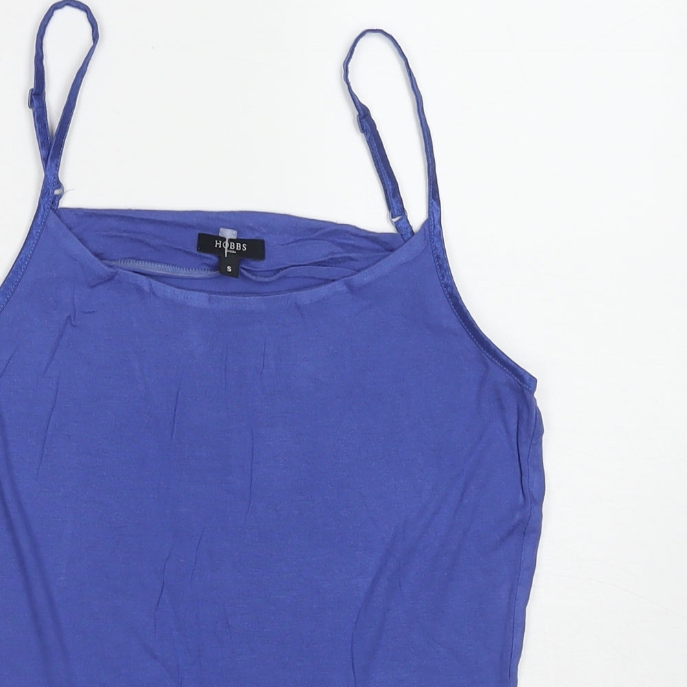 Hobbs Womens Blue Viscose Camisole Tank Size S Square Neck