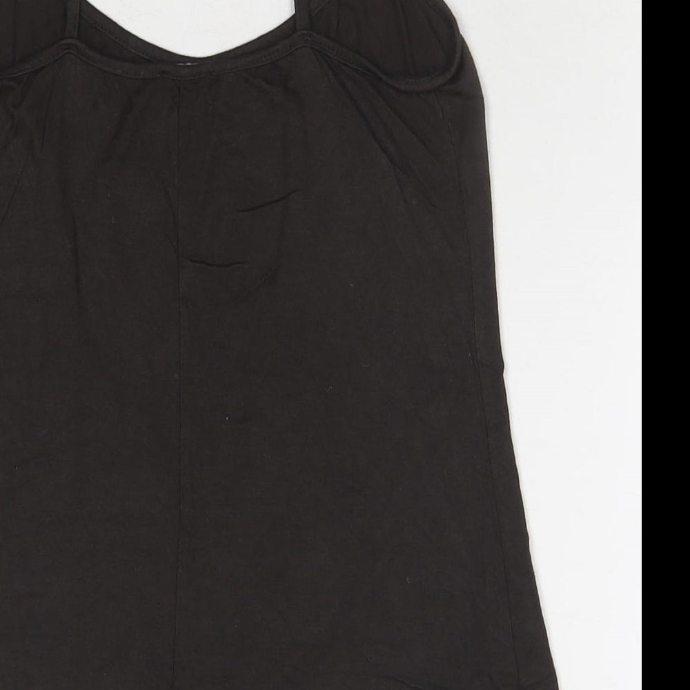 Phase Eight Womens Brown Viscose Camisole Tank Size M Round Neck