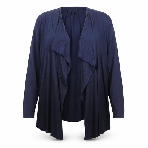 Miss Captain Womens Blue V-Neck Viscose Cape Jumper Size 12