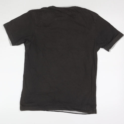 Red Herring Mens Brown Cotton T-Shirt Size S Round Neck - Muttley In The Doghouse Again