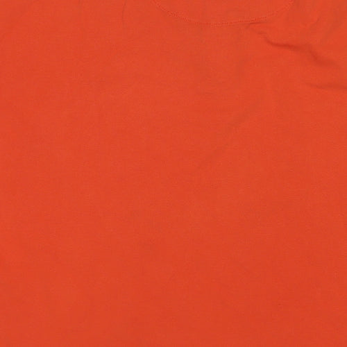 Easy Mens Orange Cotton Polo Size 2XL Collared Pullover
