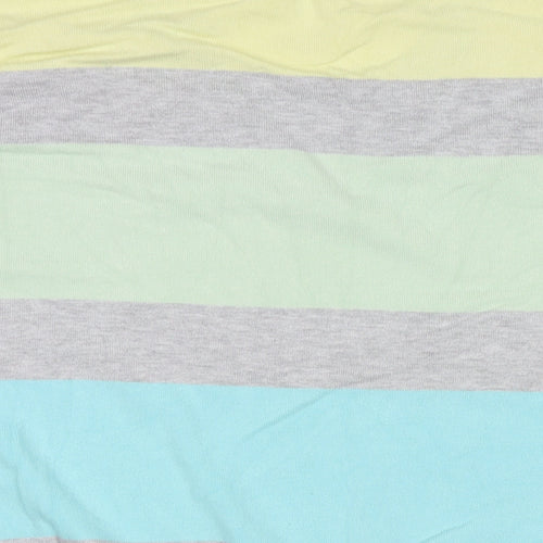 Capsule Womens Multicoloured V-Neck Striped Polyester Pullover Jumper One Size