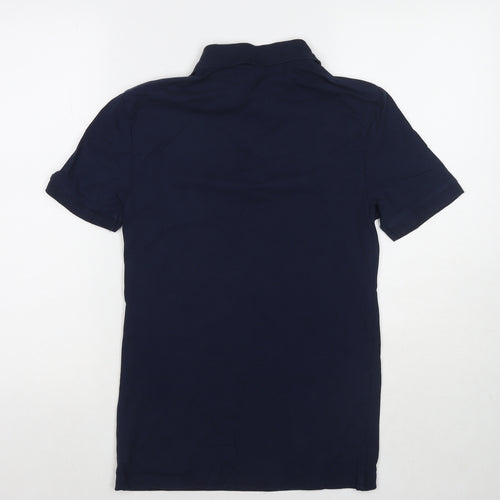 ASOS Mens Blue Cotton Polo Size M Collared Pullover