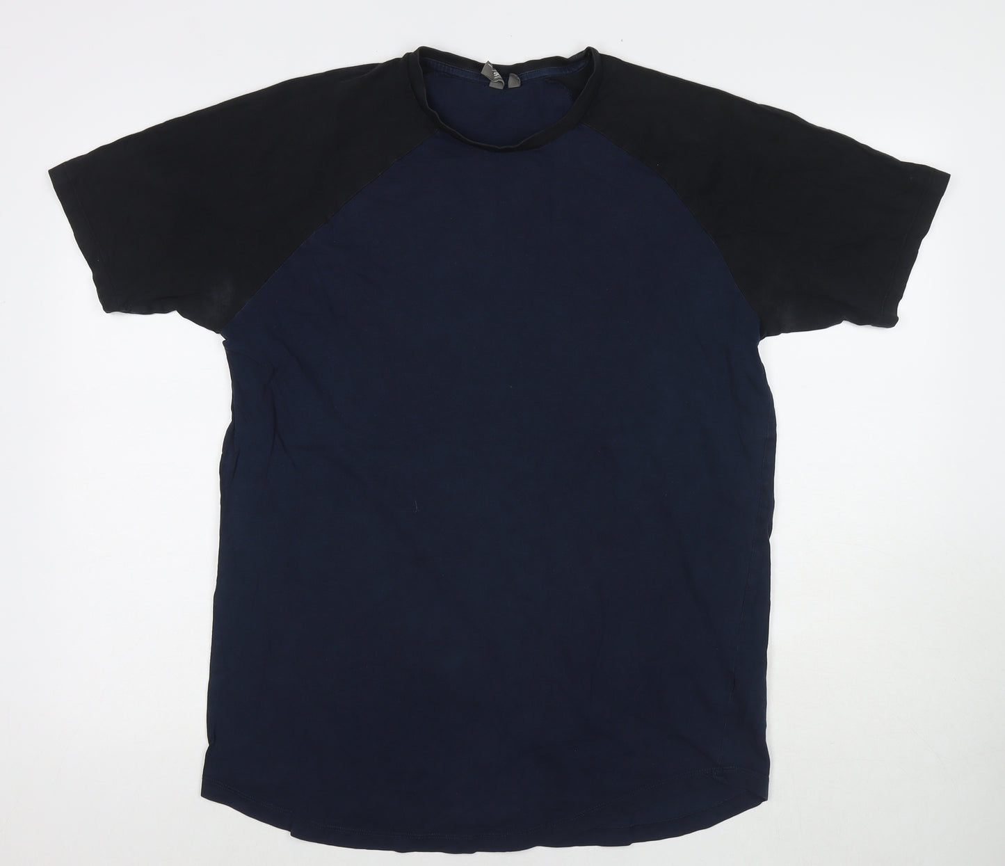 ASOS Mens Blue Cotton T-Shirt Size L Round Neck