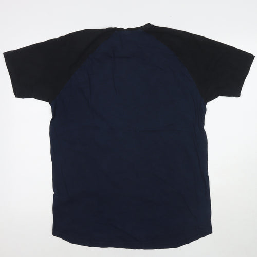 ASOS Mens Blue Cotton T-Shirt Size L Round Neck