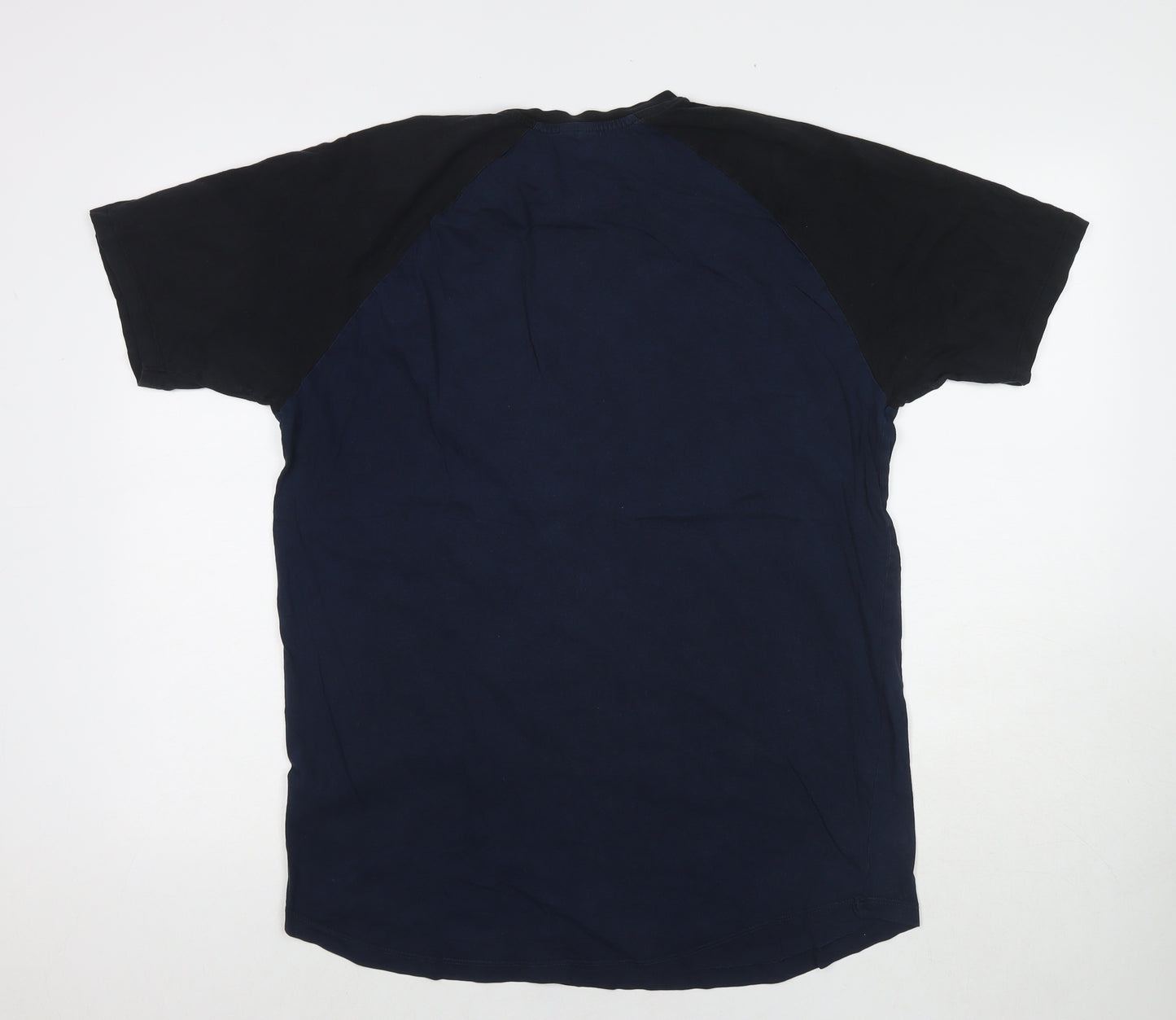 ASOS Mens Blue Cotton T-Shirt Size L Round Neck