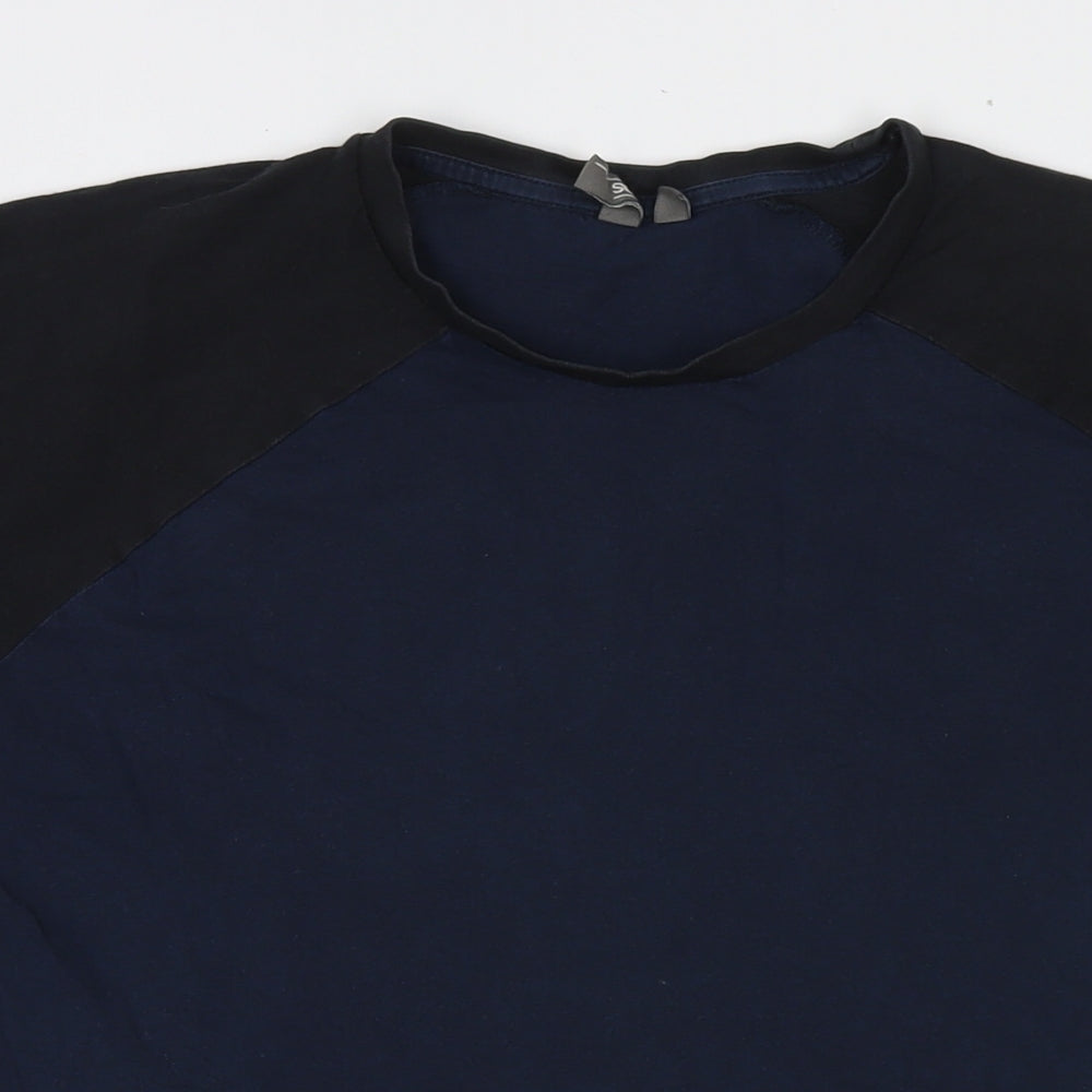 ASOS Mens Blue Cotton T-Shirt Size L Round Neck