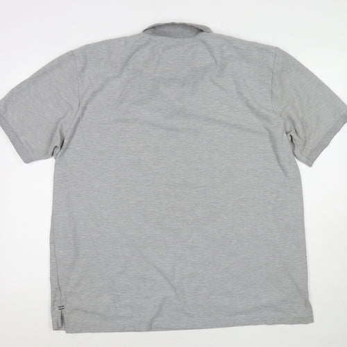 Slazenger Mens Grey Polyester Polo Size 3XL Collared Pullover