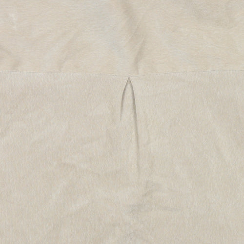 Zara Womens Beige Cotton Basic Button-Up Size XS Collared