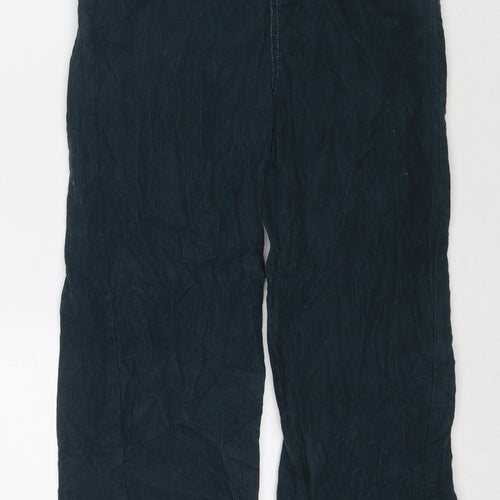 Zara Boys Blue Cotton Chino Trousers Size 13-14 Years L24 in Regular Zip