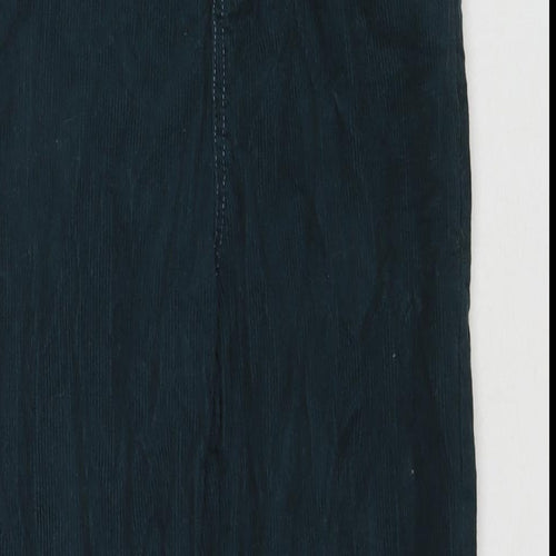 Zara Boys Blue Cotton Chino Trousers Size 13-14 Years L24 in Regular Zip