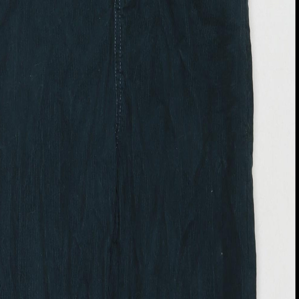Zara Boys Blue Cotton Chino Trousers Size 13-14 Years L24 in Regular Zip