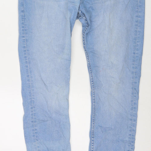 Denim & Co. Mens Blue Cotton Skinny Jeans Size 34 in L32 in Slim Zip